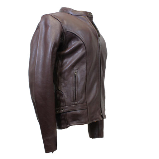 Brown Leather Racing Jacket – Hasbro Leather | Top Quality Bikers ...
