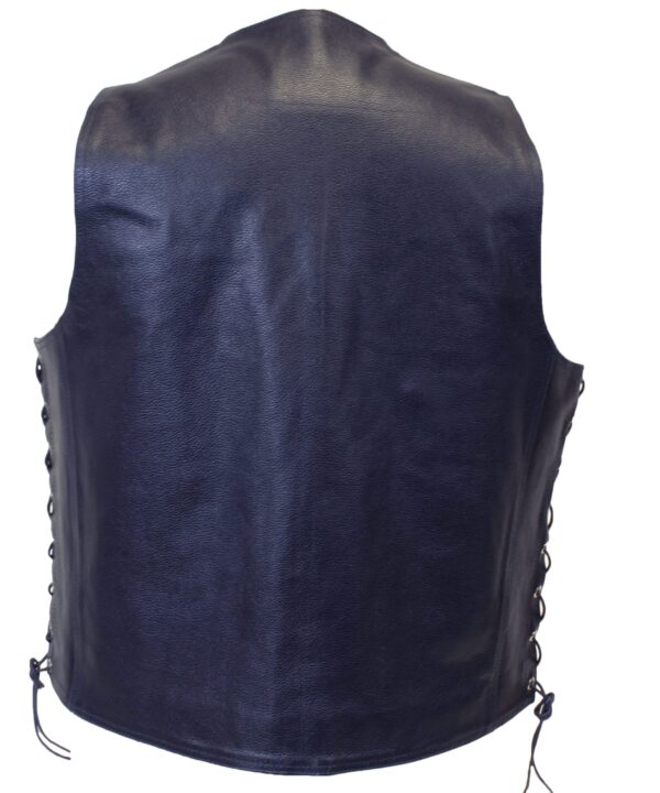 Navy Blue Knight Vest — alternate view 5, Hasbro Leather