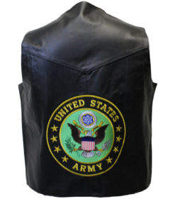 US Army Leather Vest