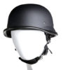 German Novelty Flat Black Helmet With Adjustable Chin Strap