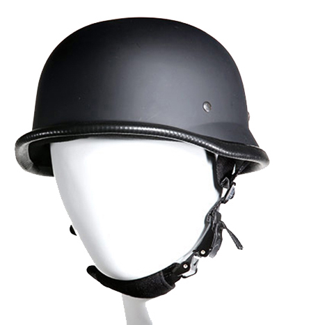 German Novelty Flat Black Helmet With Adjustable Chin Strap – Hasbro ...