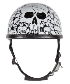 White Eagle Novelty Helmet with Skulls