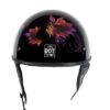 Women’s DOT Approved Low Profile Helmet With Fairy & Tribal Flowers — DOT Helmets, Hasbro Leather