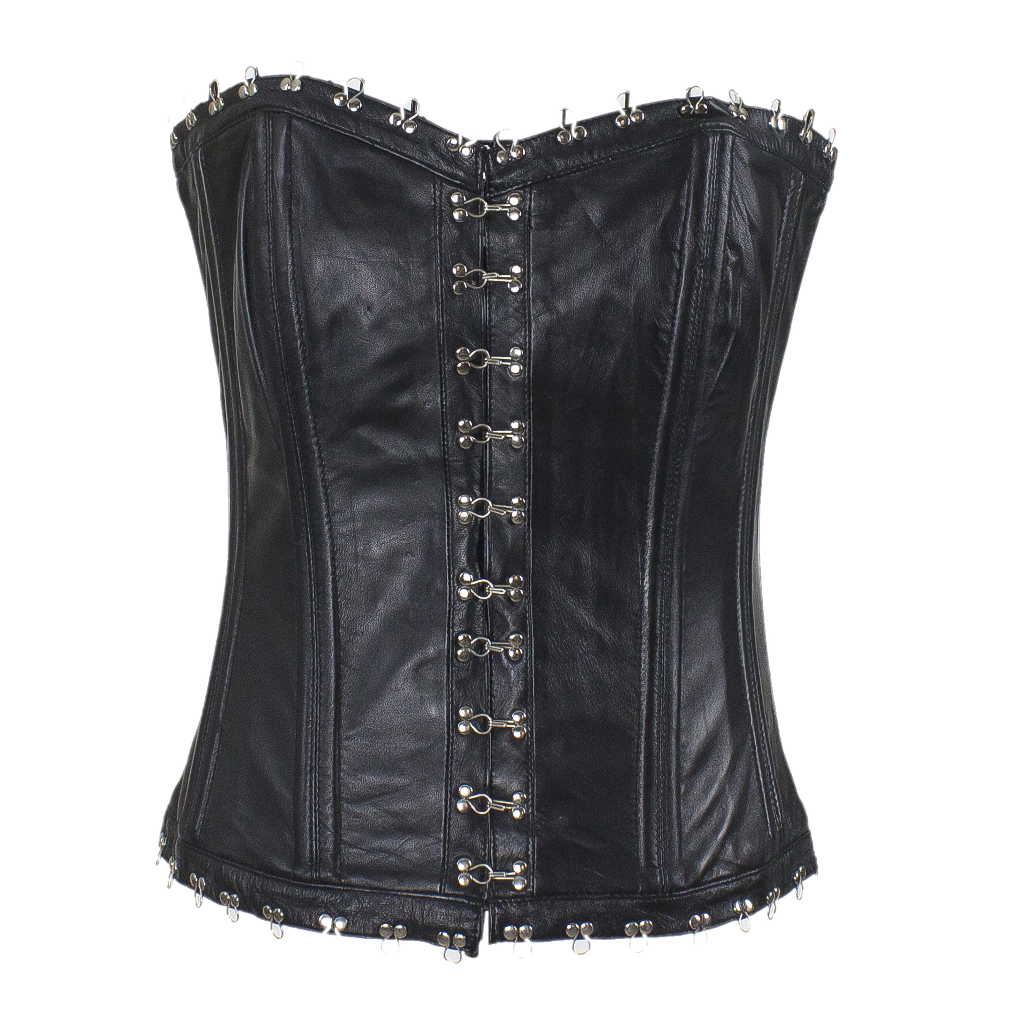 Women's Hook & Eye Lambskin Leather Corset – Hasbro Leather