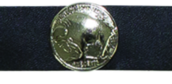 Buffalo Nickel Boot Chain — alternate view 2, Hasbro Leather