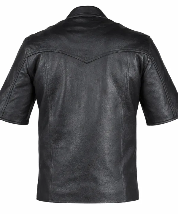 Alternative view of The Maverick Leather Shirt