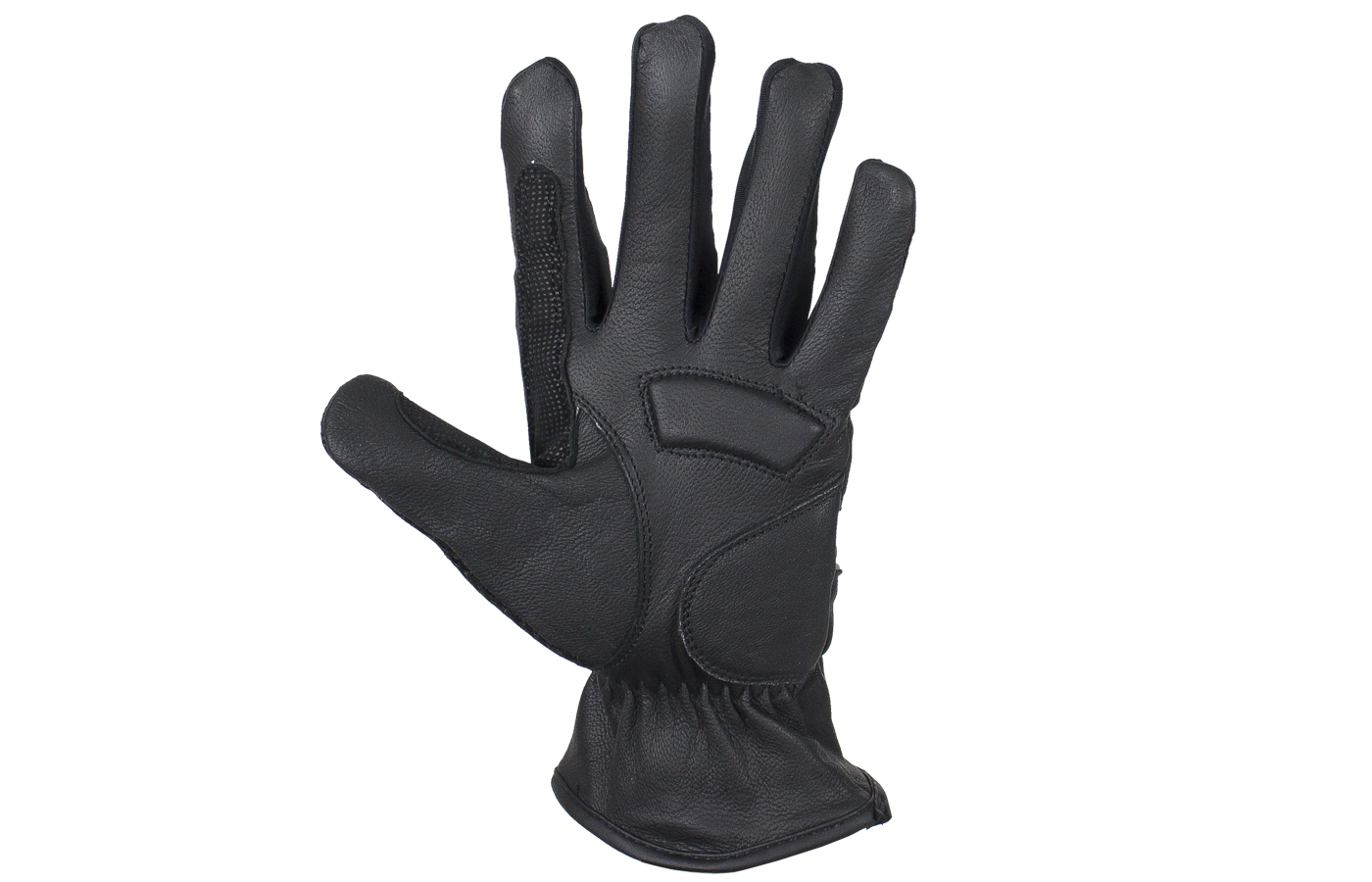 Black Leather Riding Gloves – Hasbro Leather | Top Quality Bikers ...