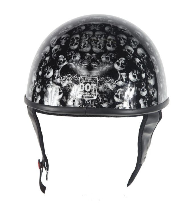 Low Profile Skull Graphic; DOT Approved — alternate view 3, Hasbro Leather