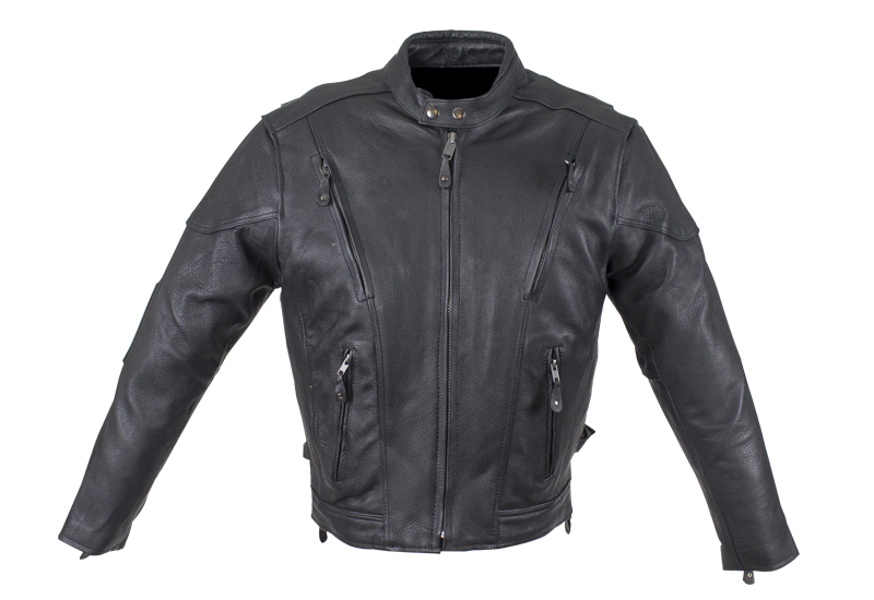 Men’s Cowhide Racer Leather Jacket – Hasbro Leather | Top Quality ...