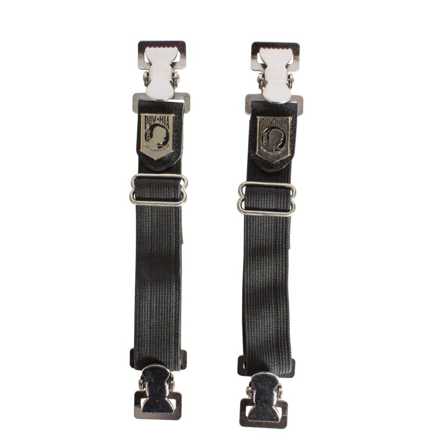 POW/MIA Alligator Boot Clips — Boot Clips, Hasbro Leather