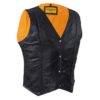 Womens Motorcycle Vest With Stylish Braid