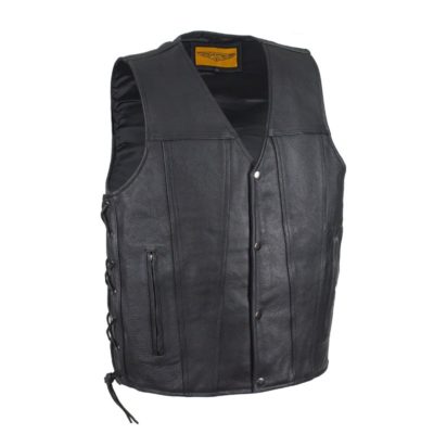 Mens Leather Vest With Concealed Gun Pockets – Hasbro Leather | Top ...