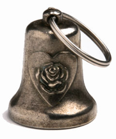 Rose & Heart Motorcycle Bell