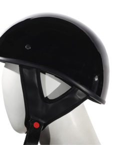 Shiny Black Finish DOT Approved Motorcycle Helmet