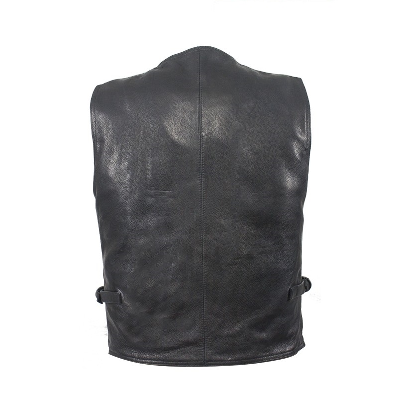 Mens Leather Cargo Vest – Hasbro Leather | Top Quality Bikers Leather ...