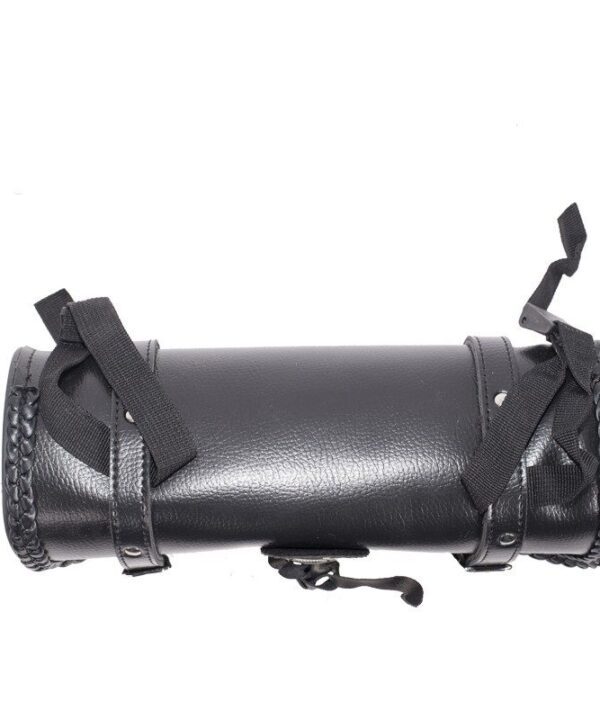 10″ PVC Motorcycle Tool Bag With Concho & Braid — alternate view 3, Hasbro Leather