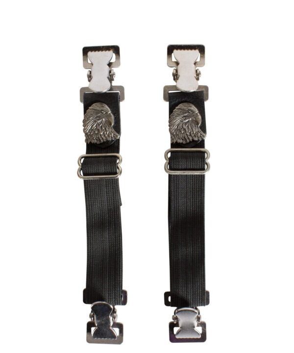 Eagle Alligator Motorcycle Boot Clips — Boot Clips, Hasbro Leather
