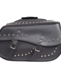 PVC Motorcycle Saddlebag With Studs