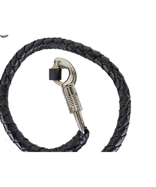 Black Get Back Whip For Motorcycles — alternate view 3, Hasbro Leather