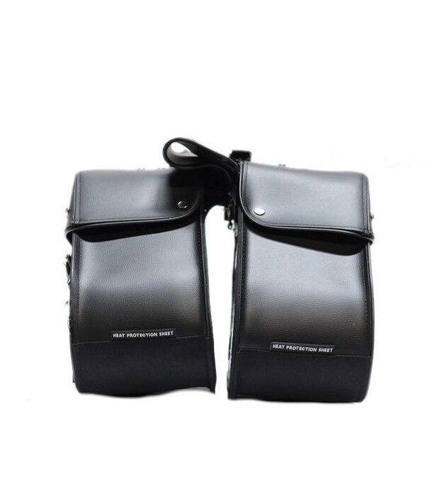 PVC Motorcycle Saddlebag With Studs — alternate view 4, Hasbro Leather