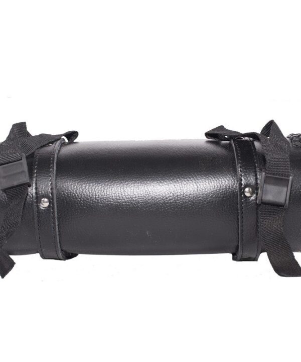 12″ PVC Motorcycle Tool Bag With Braid & Concho — alternate view 4, Hasbro Leather