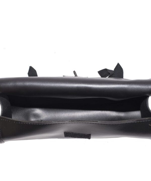 12″ PVC Motorcycle Tool Bag With Braid & Concho — alternate view 2, Hasbro Leather