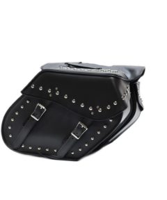 PVC Motorcycle Saddlebag With Studs