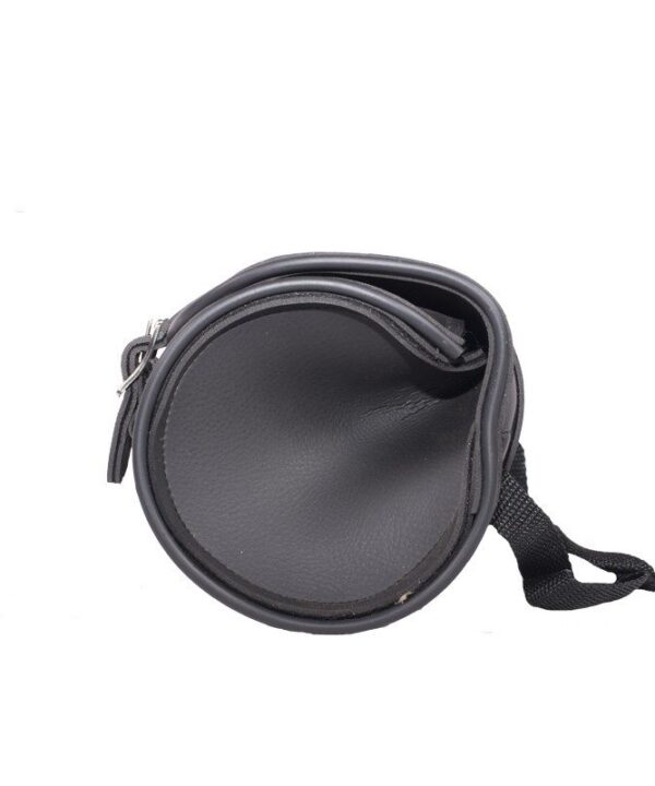 10-Inch Plain PVC Motorcycle Tool Bag With Double Roller Buckle Straps — alternate view 4, Hasbro Leather