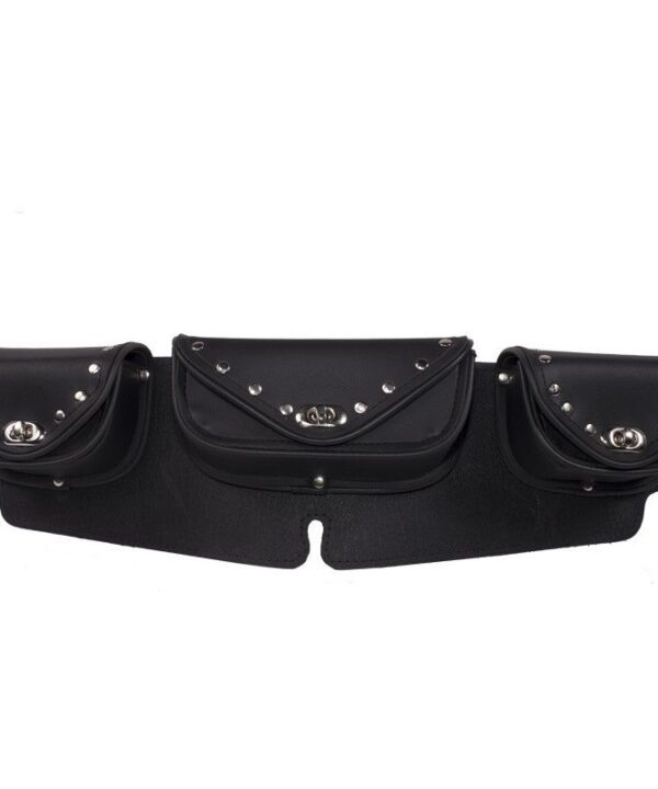 Windshield Bag With Chrome Studs — Bags, Hasbro Leather