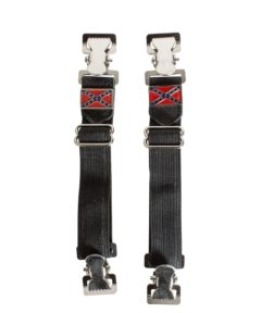 Rebel Flag Alligator Boot Clips