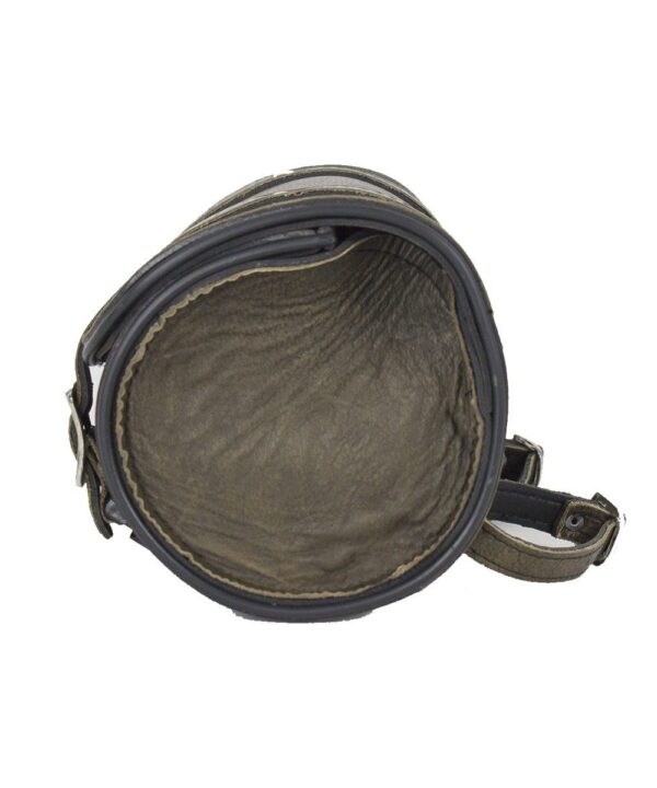 Dark Brown Leather Motorcycle Tool Bag — alternate view 3, Hasbro Leather