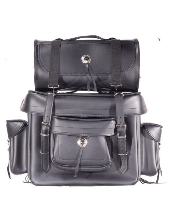 Plain Big Sissy Bar Bag — alternate view 4, Hasbro Leather