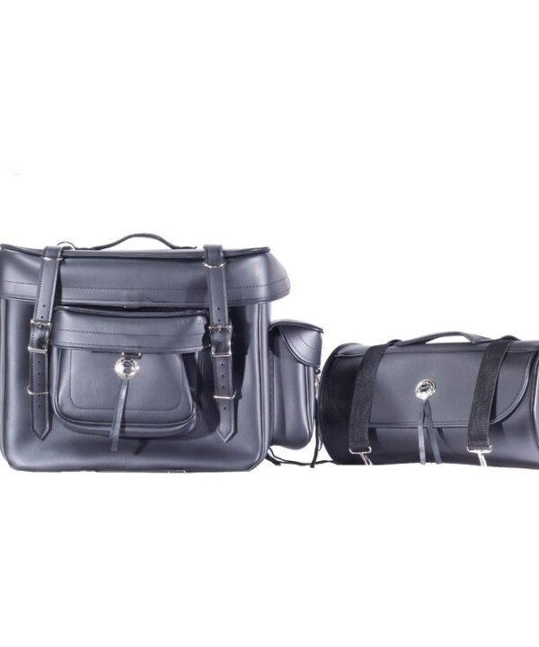 Plain Big Sissy Bar Bag — alternate view 2, Hasbro Leather