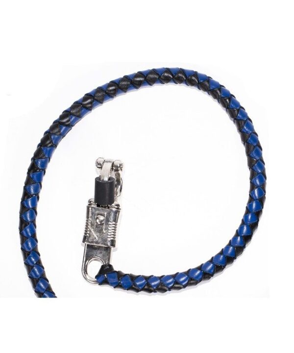Black & Blue Get Back Whip For Motorcycles — alternate view 3, Hasbro Leather