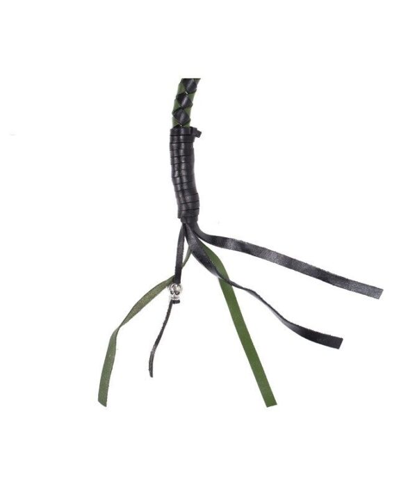 Black & Green Get Back Whip For Motorcycles — alternate view 2, Hasbro Leather