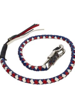 Red, White & Blue Get Back Whip For Motorcycles