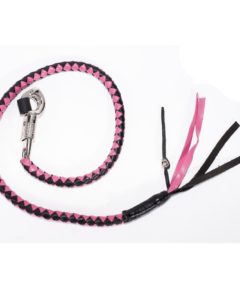 Black & Pink Get Back Whips For Motorcycles