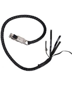 Black Get Back Motorcycle Whip