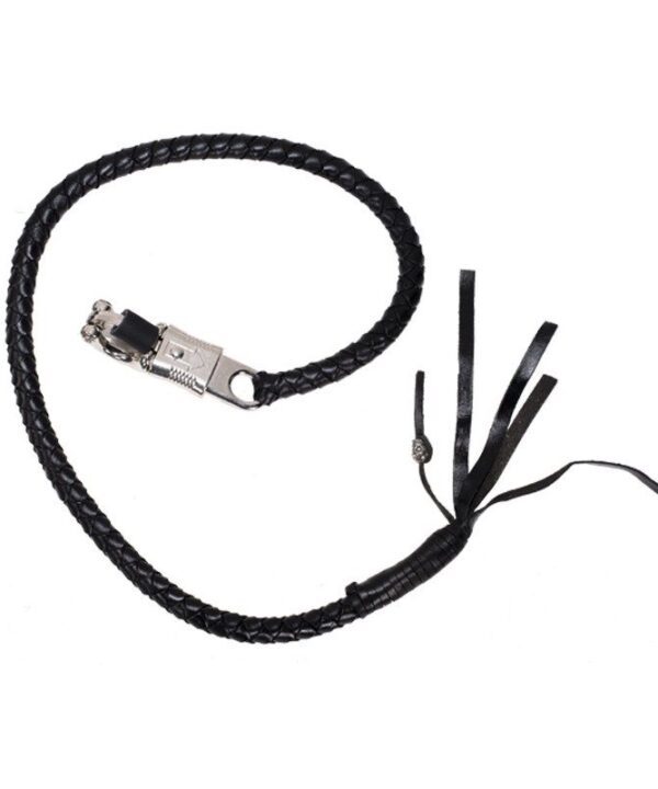Black Get Back Motorcycle Whip — Hasbro Leather