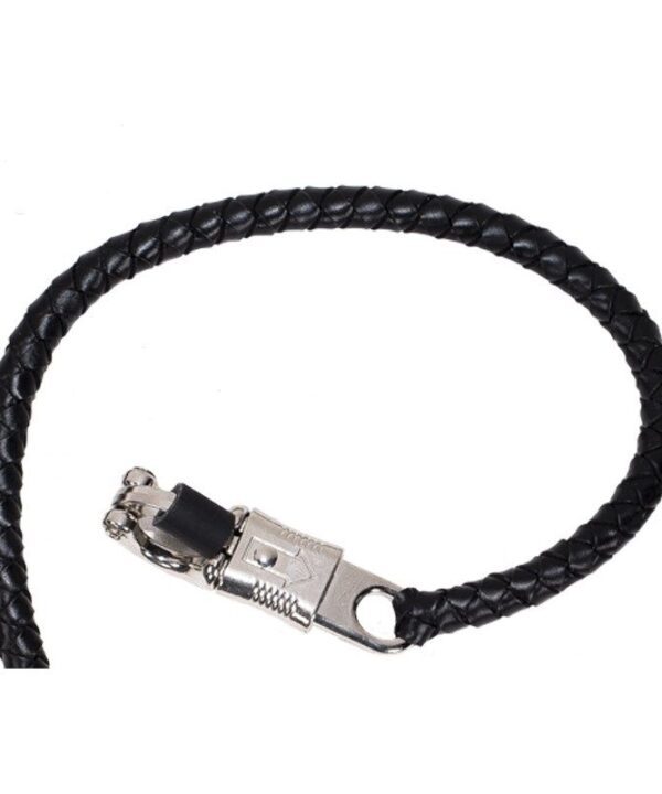 Black Get Back Motorcycle Whip — alternate view 3, Hasbro Leather