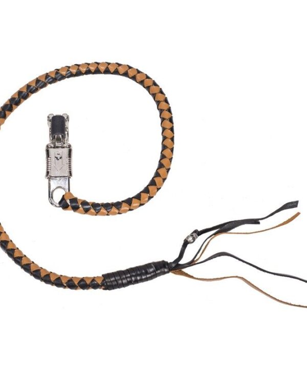 Black & Brown Get Back Whip For Motorcycles — Accessories, Hasbro Leather