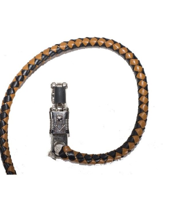 Black & Brown Get Back Whip For Motorcycles — alternate view 3, Hasbro Leather
