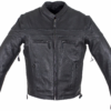 Men's Leather Jacket With Zipper On Front
