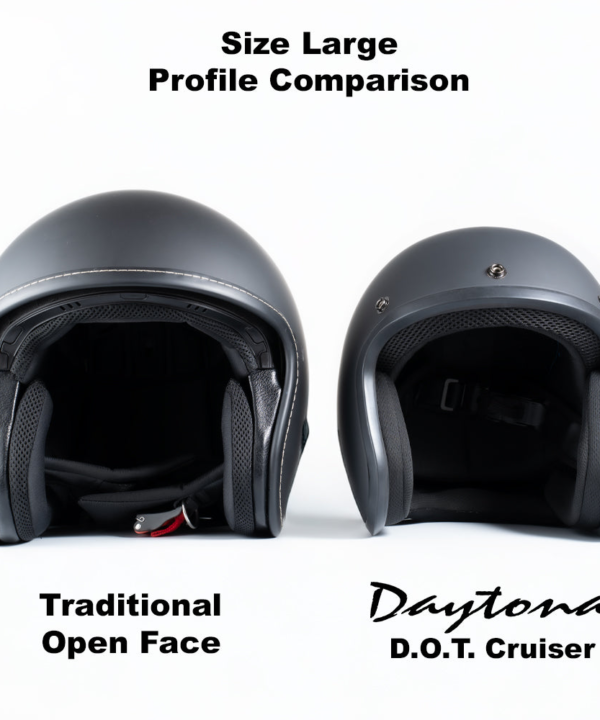 Daytona Cruiser – Dull Black; DOT Approved — alternate view 7, Hasbro Leather