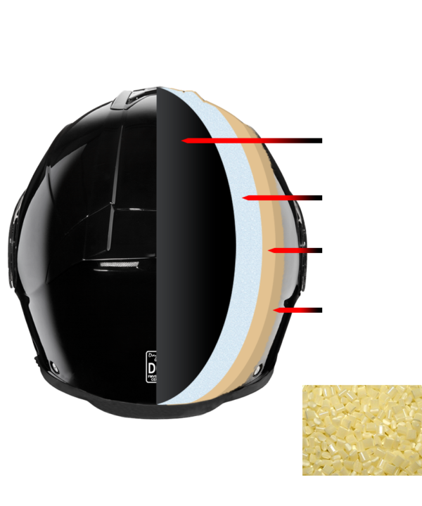 Daytona Glide – Hi-Gloss Black; DOT & ECE Approved — alternate view 8, Hasbro Leather
