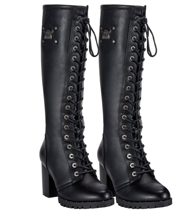 Women’s Midnight Rider Knee-High Lace-Up Boots — Women's Boots, Hasbro Leather