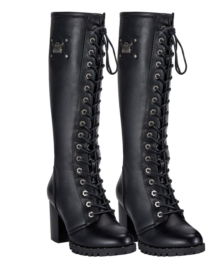 Women’s Midnight Rider Knee-High Lace-Up Boots — Women's Boots, Hasbro Leather