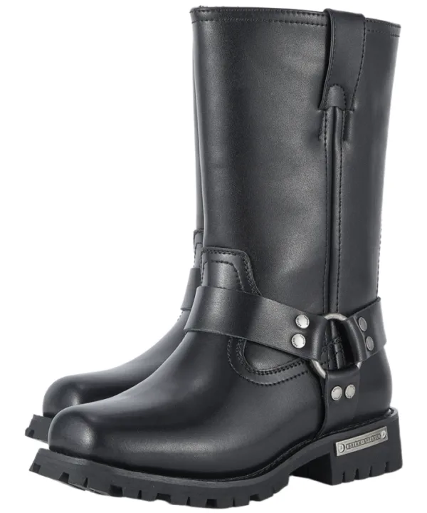 Women’s Tall Harness Motorcycle Boots — Women's Boots, Hasbro Leather