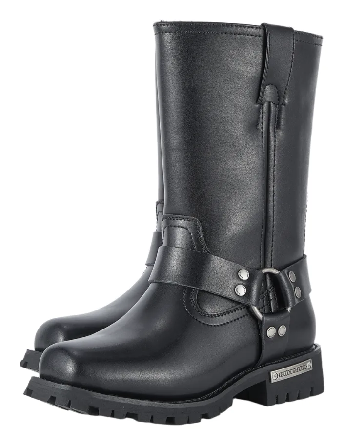 Women’s Tall Harness Motorcycle Boots — Women's Boots, Hasbro Leather