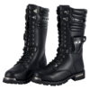 Men’s Black Biker Boots — Riding Ready — Men's Boots, Hasbro Leather